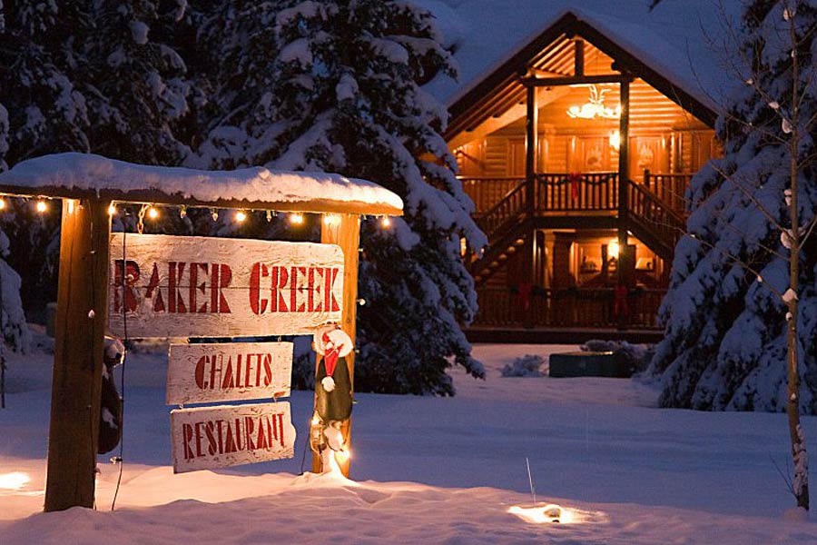 Baker Creek Mountain Chalet in Lake Louise Alberta Kanada Ski Wild West