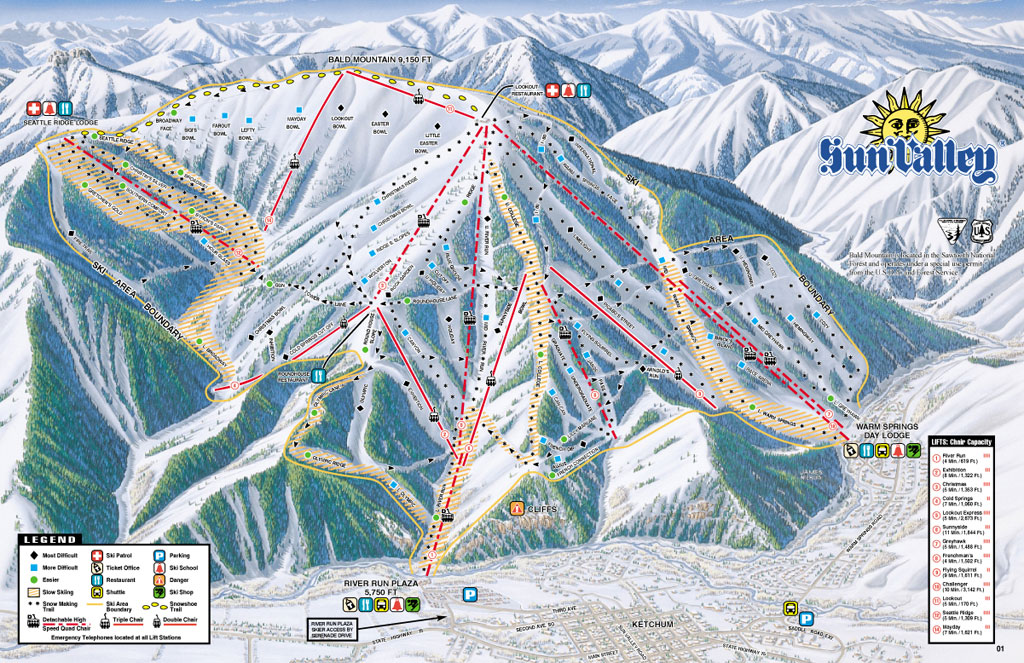 Skigebiet Sun Valley (Idaho, USA) Aktuelle Infos zum Skigebiet